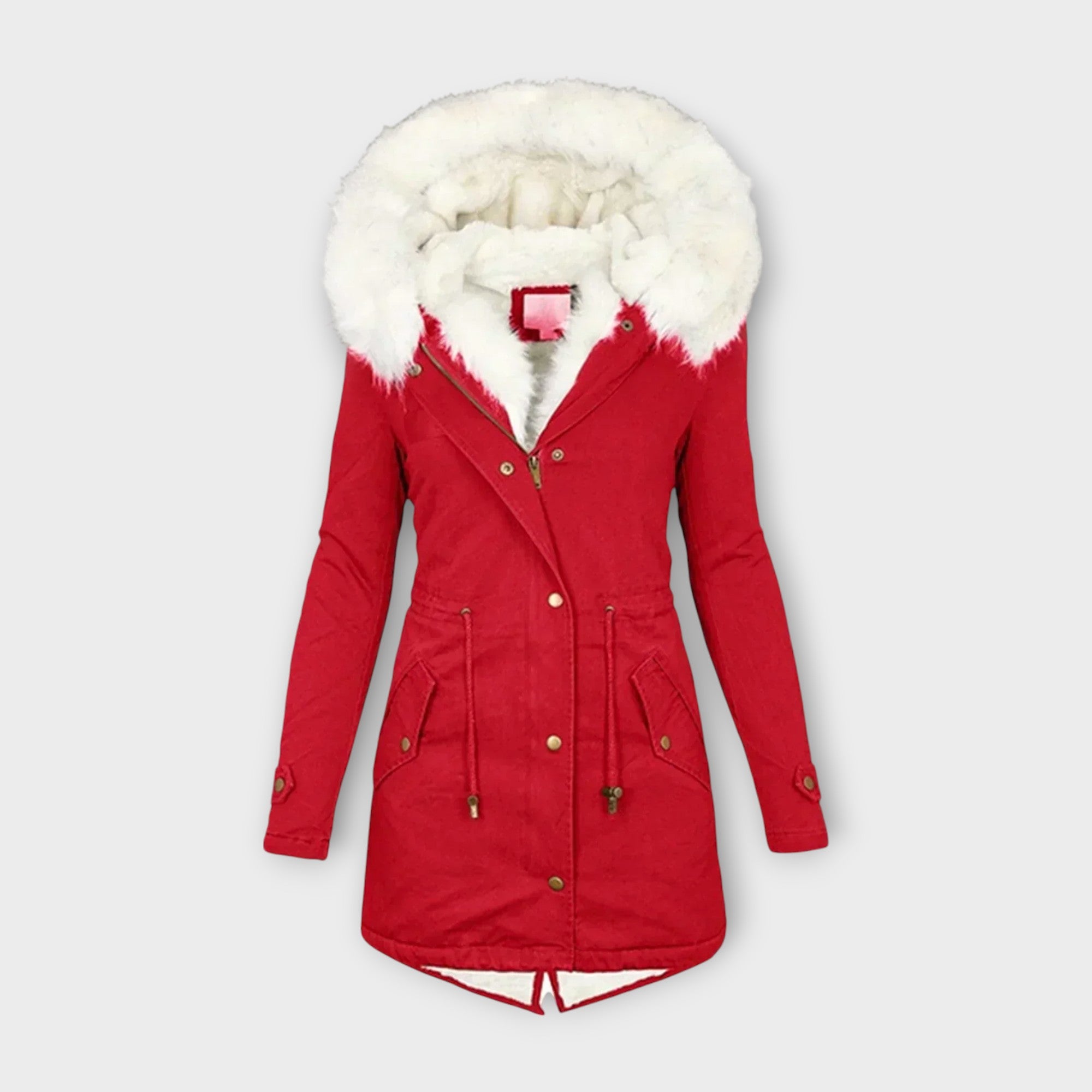 Eline Abrigo de Invierno Impermeable con Forro de Piel