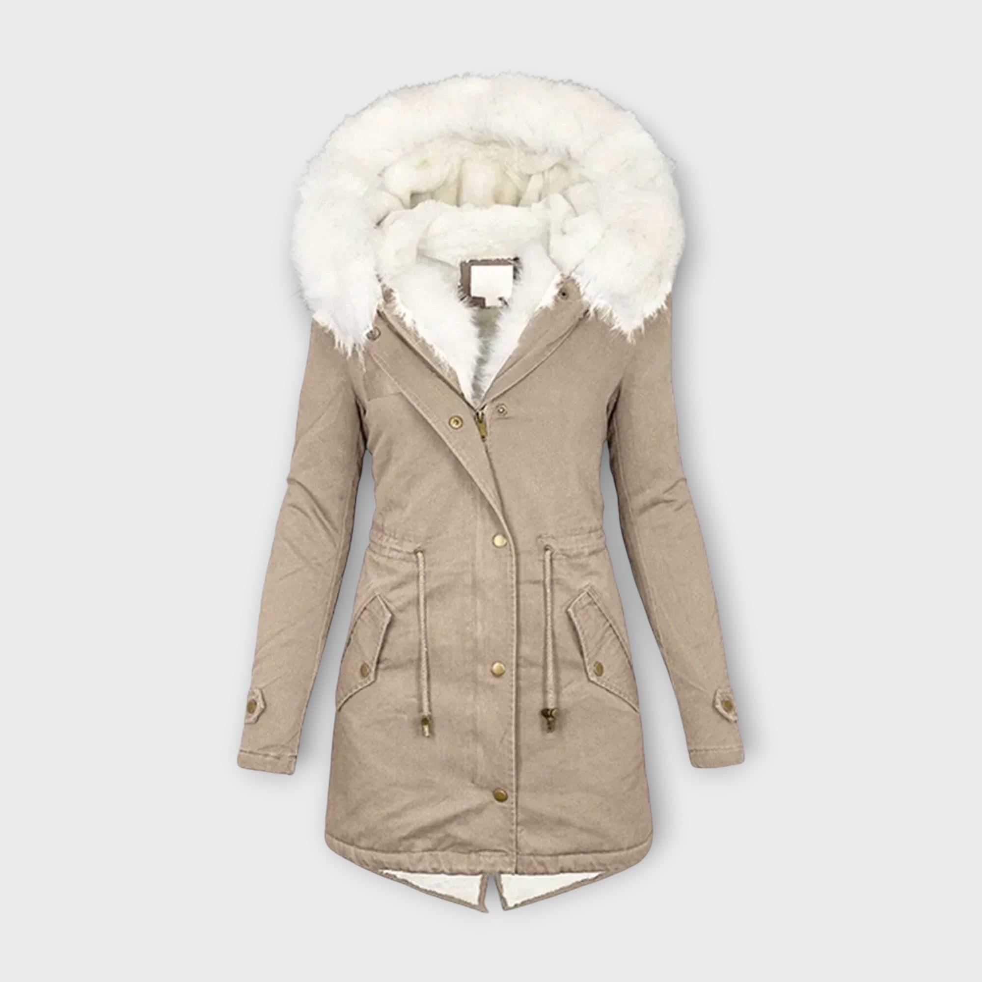 Eline Abrigo de Invierno Impermeable con Forro de Piel