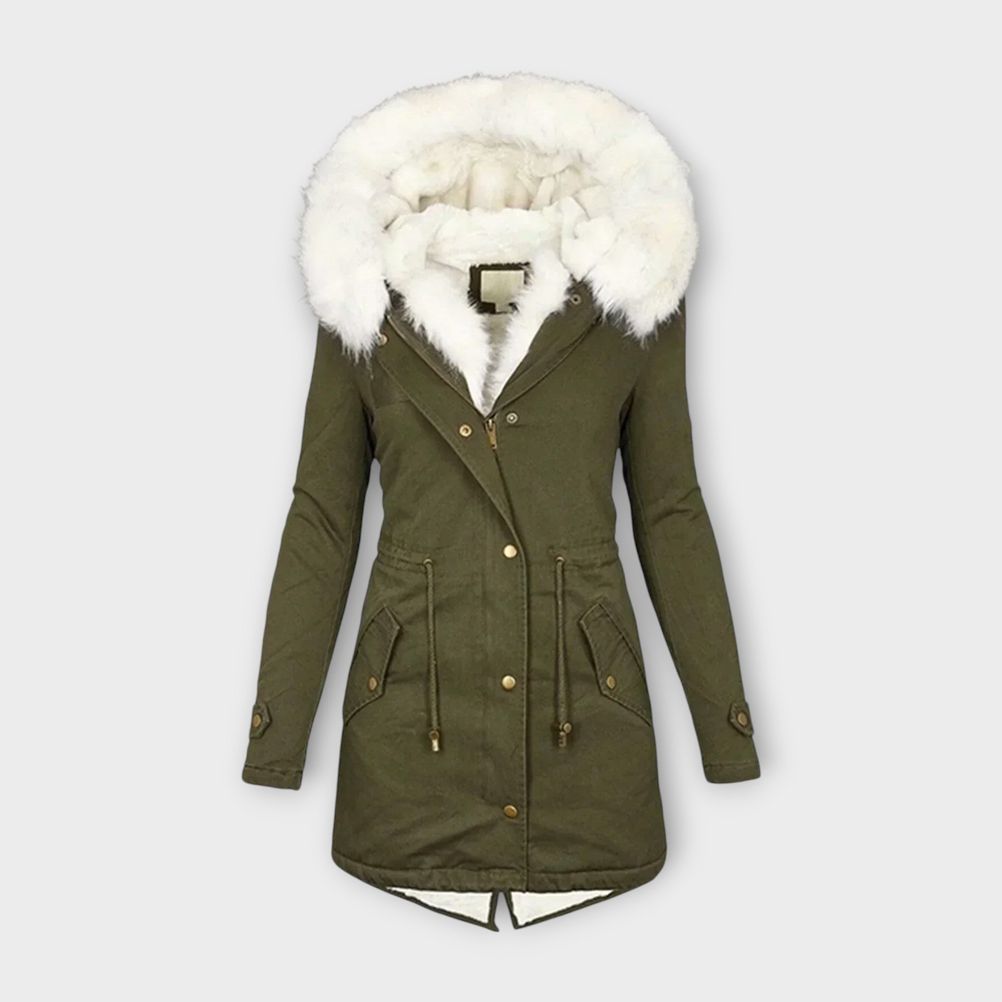 Eline Abrigo de Invierno Impermeable con Forro de Piel