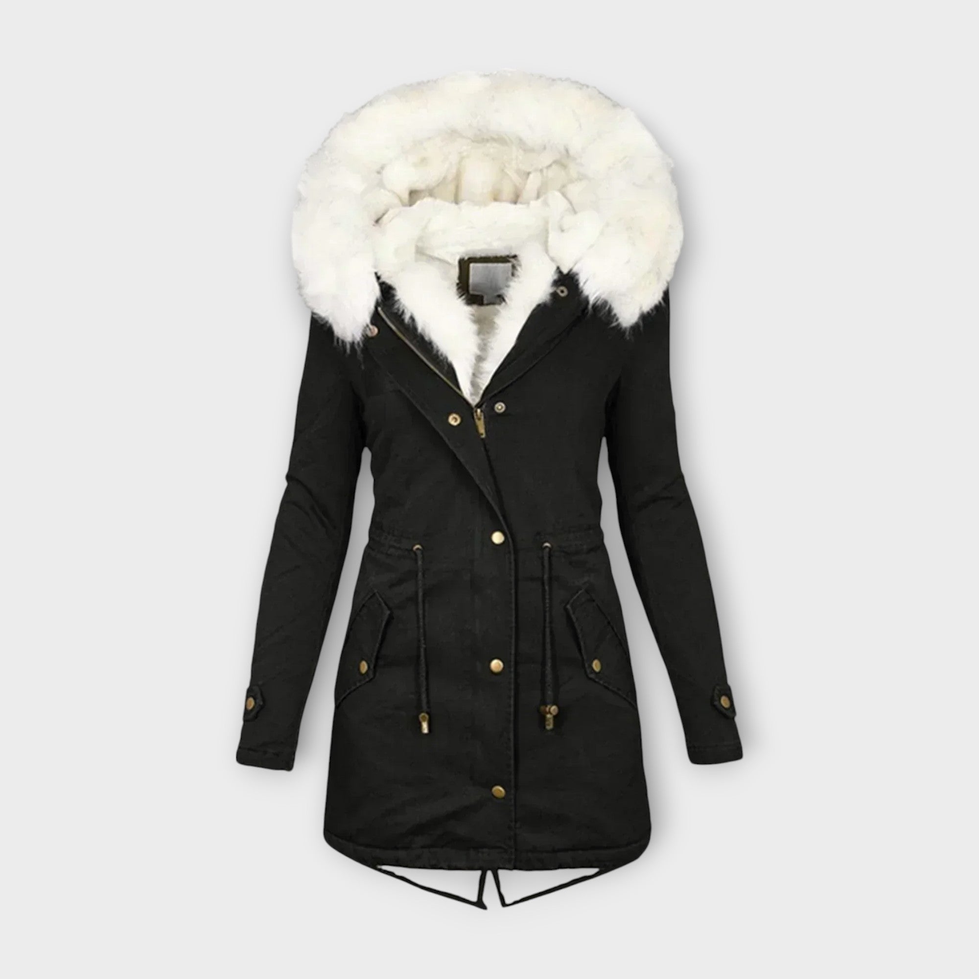 Eline Abrigo de Invierno Impermeable con Forro de Piel