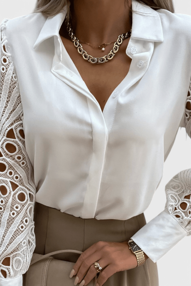 Tabitha Blusa Chic de Corte Relajado Transpirable Ligero