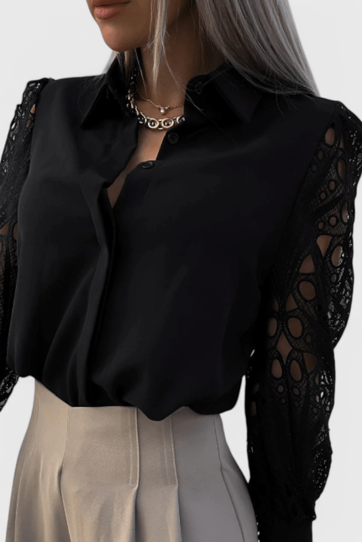 Tabitha Blusa Chic de Corte Relajado Transpirable Ligero