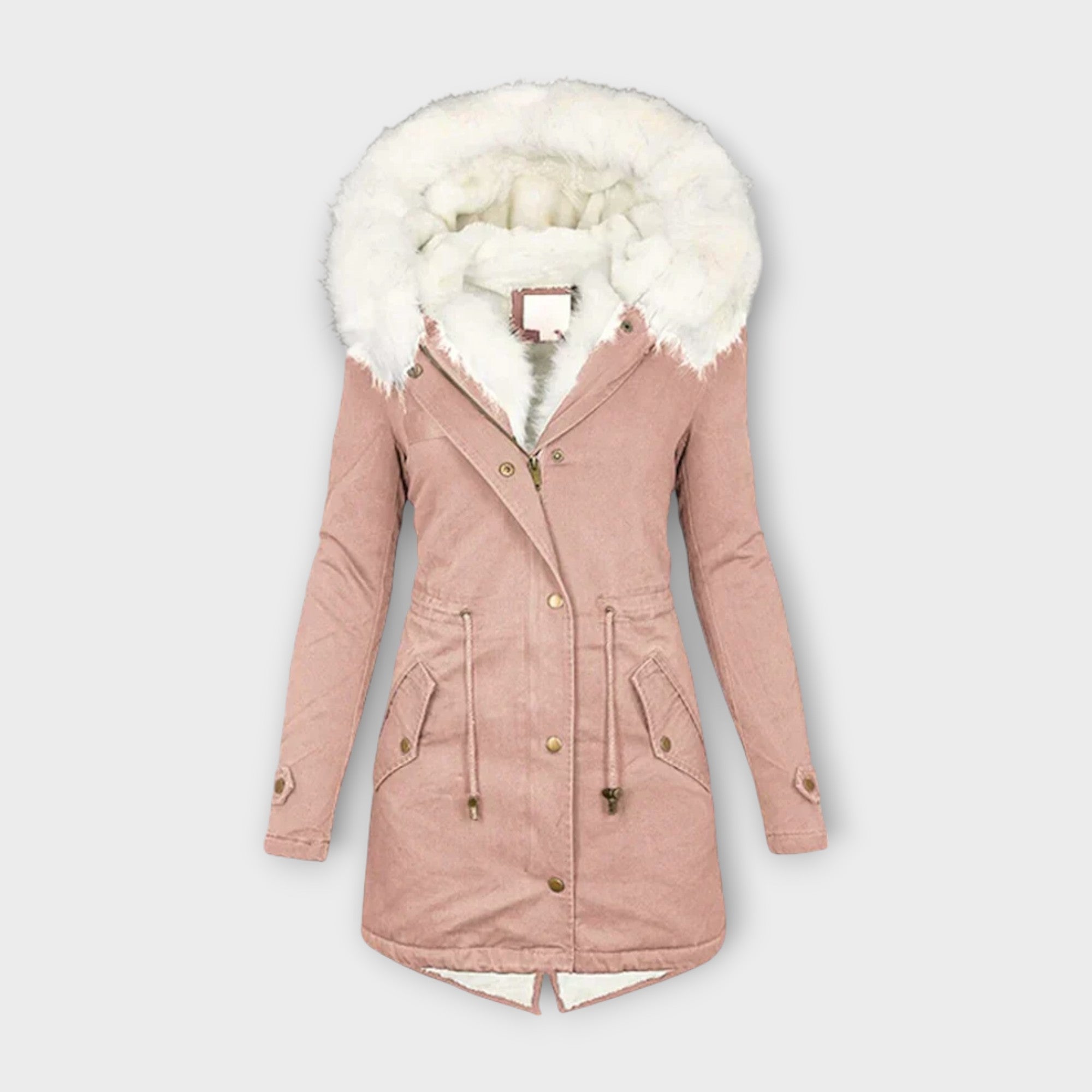 Eline Abrigo de Invierno Impermeable con Forro de Piel